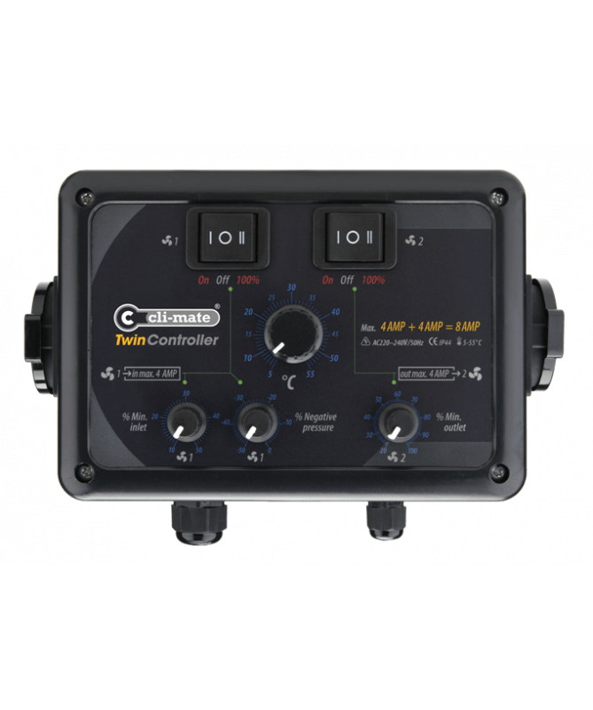 Cli-mate TW-12 24A temperature and vacuum controller - for 2 fans