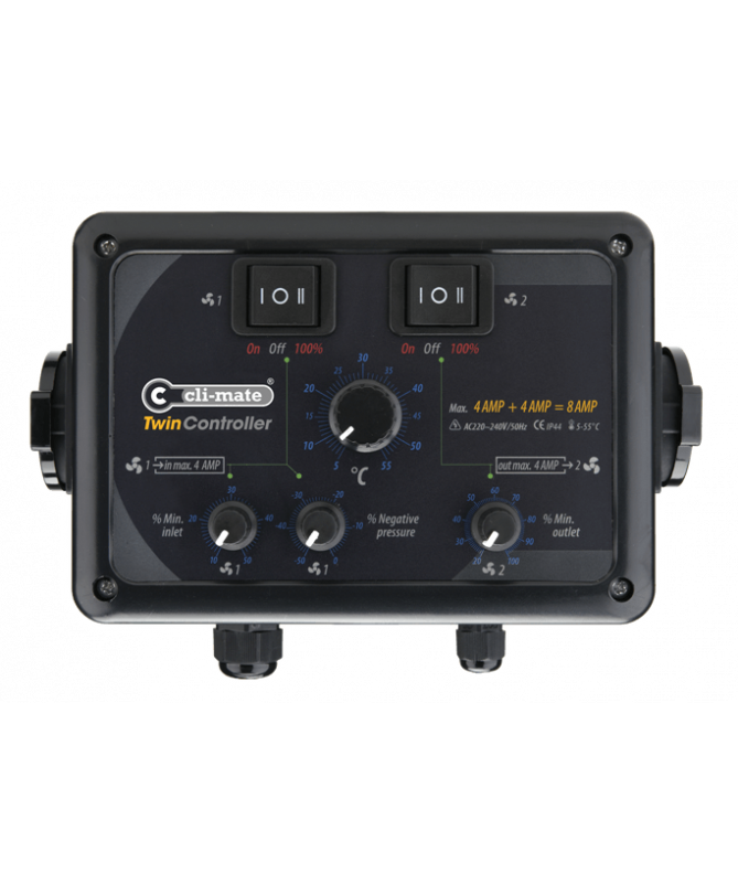 Regulator temperatury i podciśnienia Cli-mate TW-12 24A - na 2 wentylatory