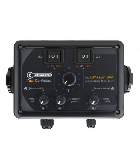 Cli-mate TW-12 24A temperature and vacuum controller - for 2 fans - 1