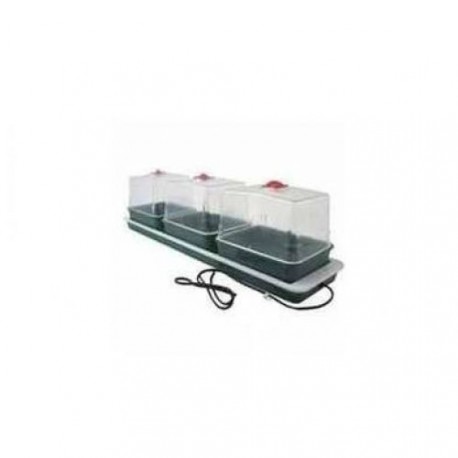 Heated tray 76cm x 18.5cm x 20cm 230V + 3 greenhouses