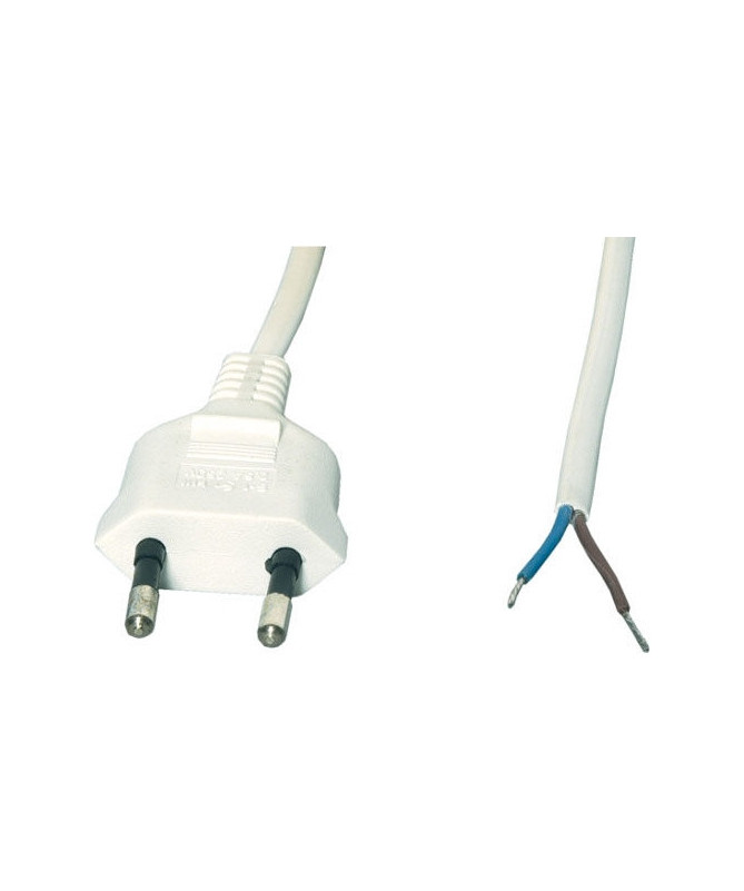 Netzkabel mit 2x0,75 Flachstecker für Ventilatoren