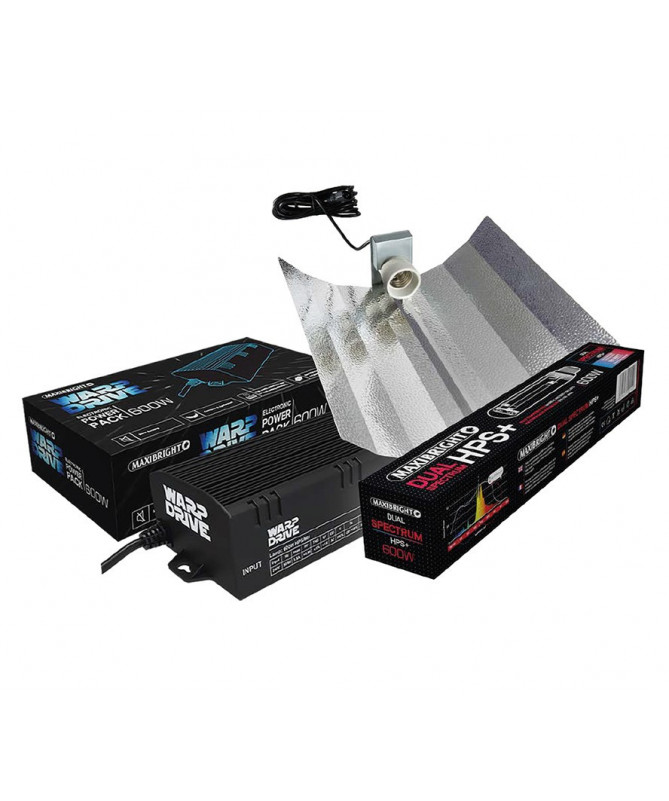 READY DIGITAL KIT MAXIBRIGHT HPS 600W DUAL + REFLECTOR + POWER SUPPLY