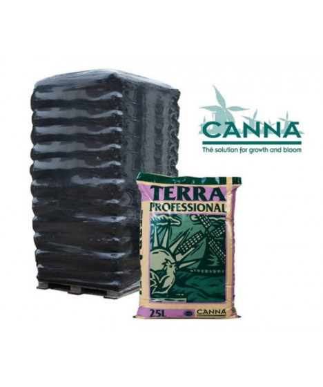 CANNA ZIEMIA TERRA PROFESSIONAL 50L paleta (60 worków) - 1 - to bogata, mocno napowietrzona ziemia o najwyższej klasie czystości