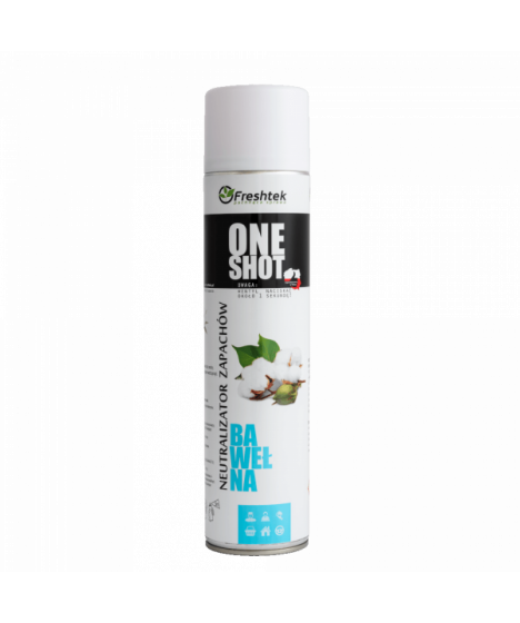 Freshtek ONE SHOT Cotton Spray 600ml - odor neutralizer. - 1