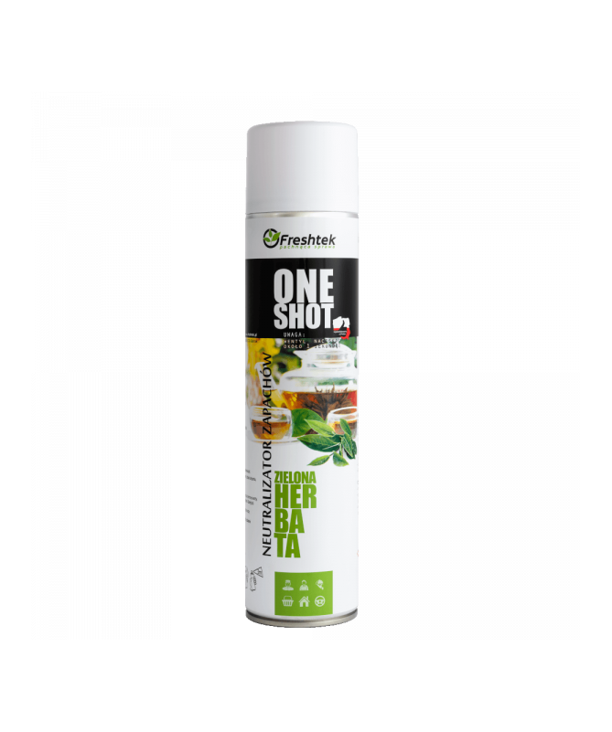 Freshtek ONE SHOT Zielona herbata Spray 600ml - neutralizator zapachu