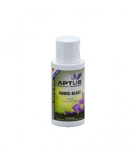 APTUS HUMIC BLAST 50ML - 1 - Humic-Blast zawiera kwasy huminowe z warstwy Leonardite w połączeniu z aminokwasami wspomagającymi 