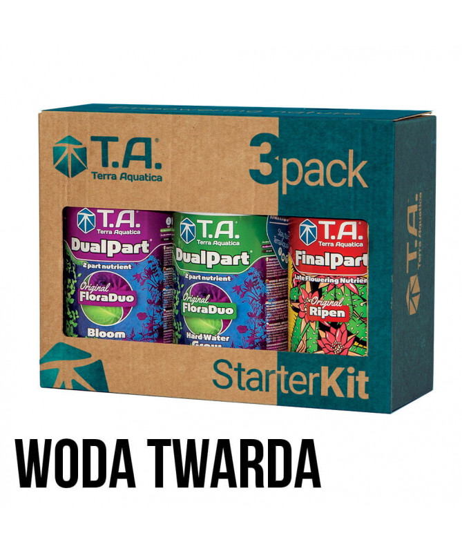 GHE Tripack Flora DUO woda twarda 3 x 500ml HARD WATER