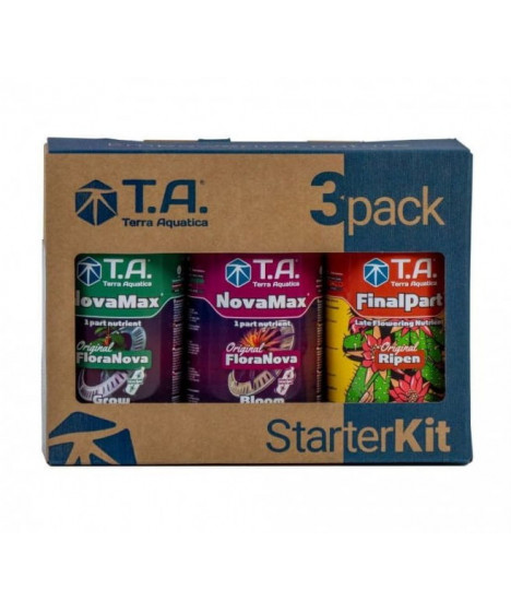 Terra Aquatica / GHE NOVA MAX, 3x0.5L/3x500ML, 3PACK STARTER KIT, - 1 - Zestaw zawierający podstawowe nawozy i dodatki: 2 nawoz